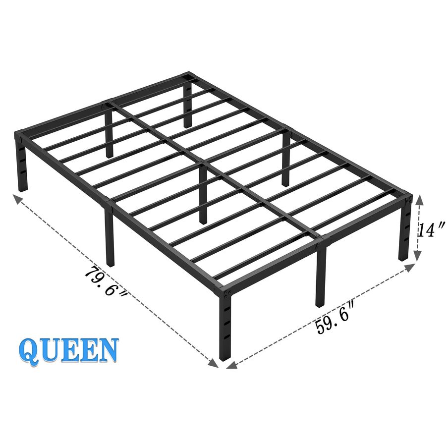 NEW JETO Metal Bed Frame,Queen - đánh giá và giá Canopy Bed Frame Metal Queen