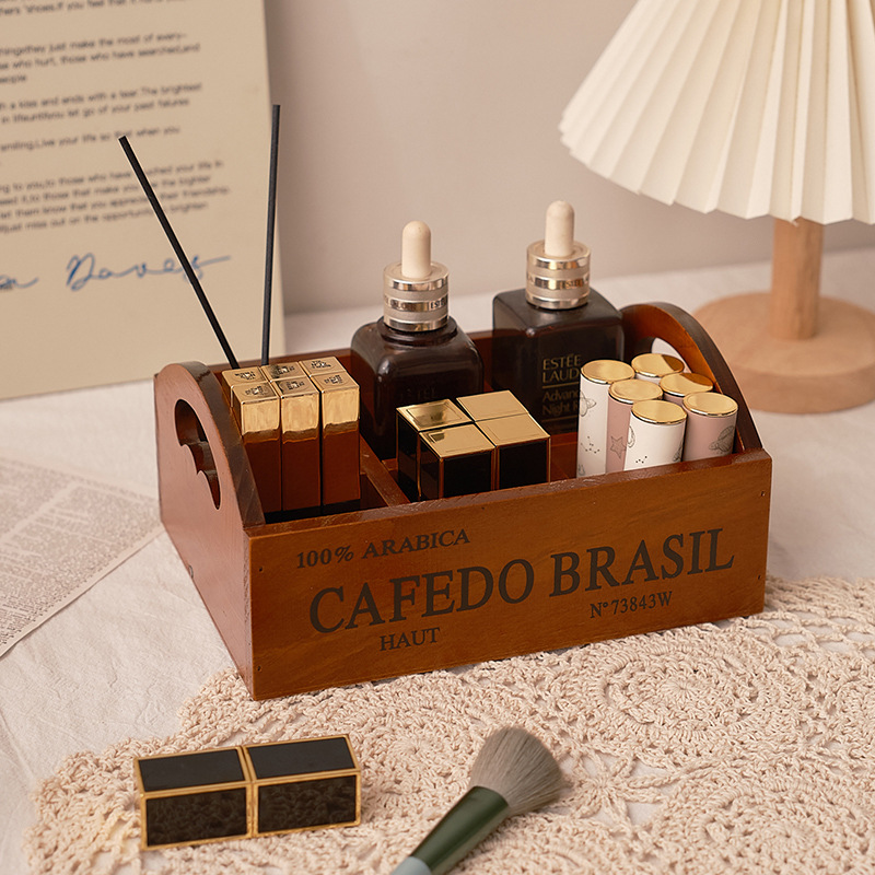 Zakka retro wooden portable si - đánh giá và giá Storage