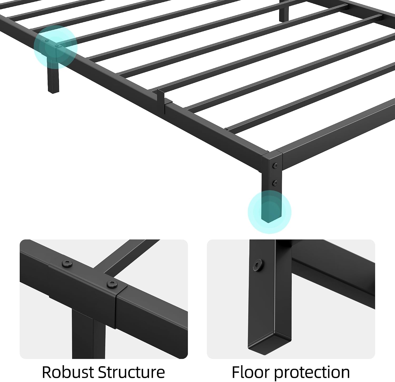 Garvee 6 Inch Heavy Duty Metal - đánh giá và giá Canopy Bed Frame Metal Queen