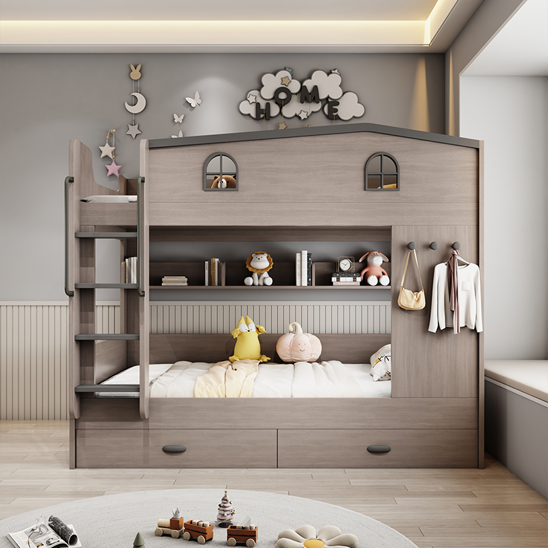 Nordic Double Decker Kids Beds - đánh giá và giá Bunk Bed With Stairs And Slide