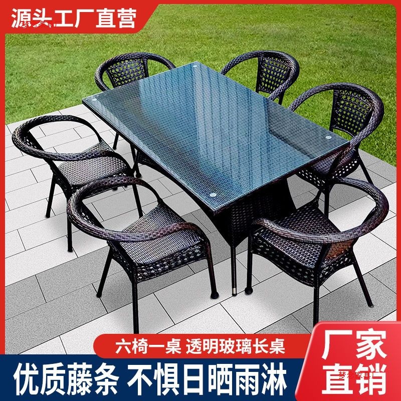 Outdoor rattan tables and chai - đánh giá và giá Outdoor Furniture