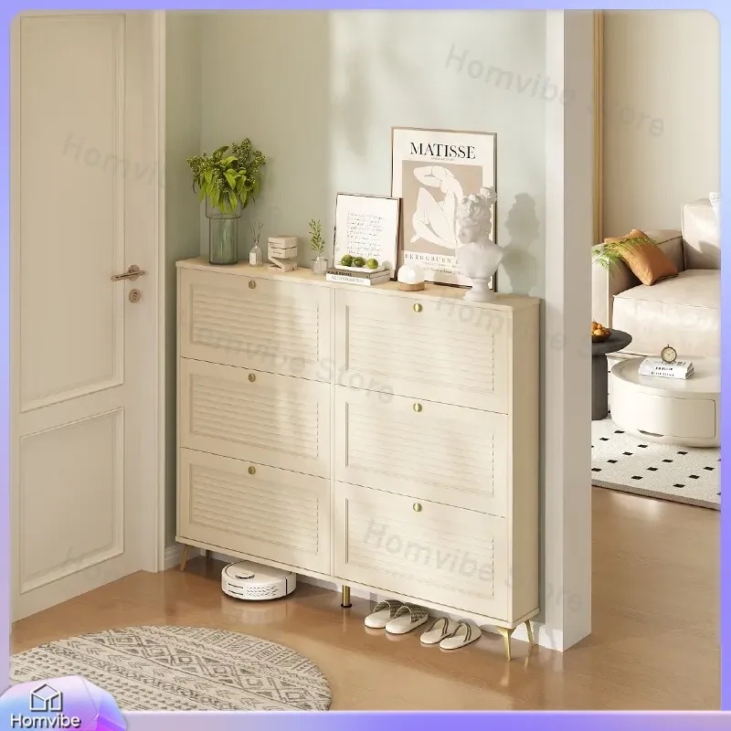 Ultra Thin Shoe Cabinet Solid  - đánh giá và giá Shoe Rack Cabinet Narrow Entryway