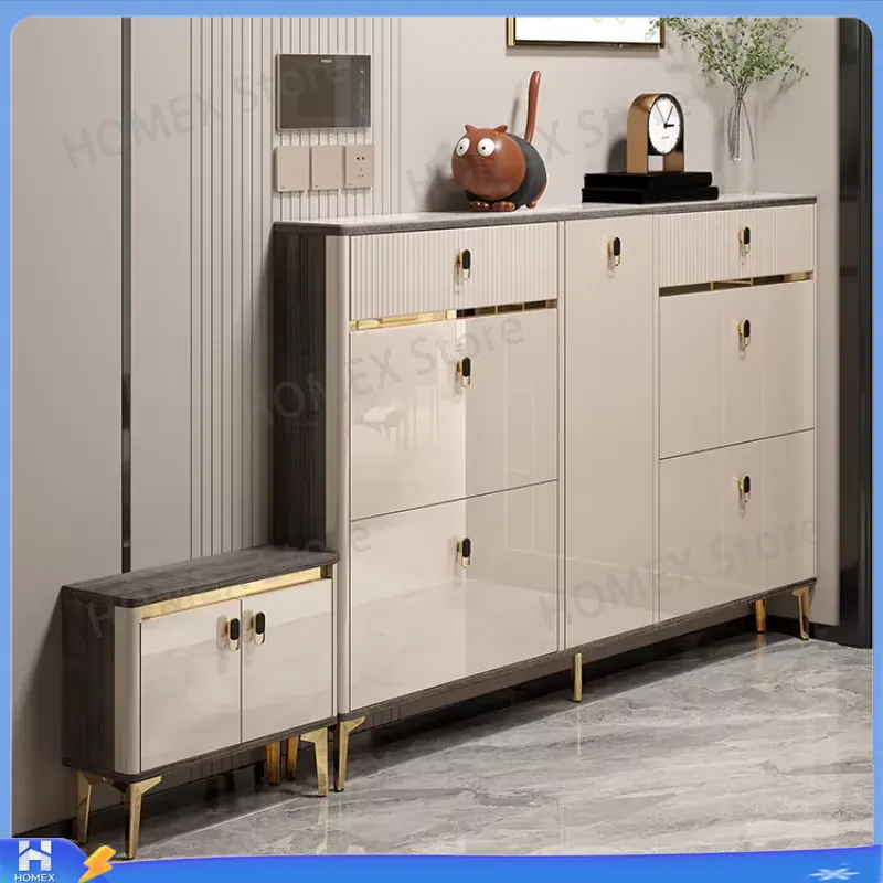 Waterproof Shoe Cabinet with S - đánh giá và giá Shoe Rack Cabinet Narrow Entryway