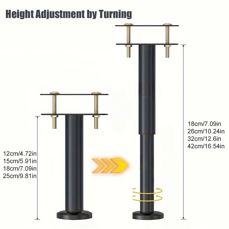 Adjustable Height Range:4 PCS  - đánh giá và giá Canopy Bed Frame Metal Queen