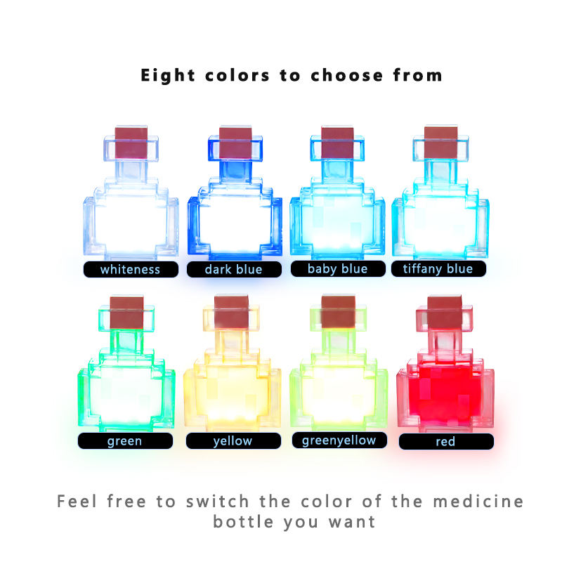 MC Game Potion Bottle Night Li - đánh giá và giá Floating Nightstand With Led Light