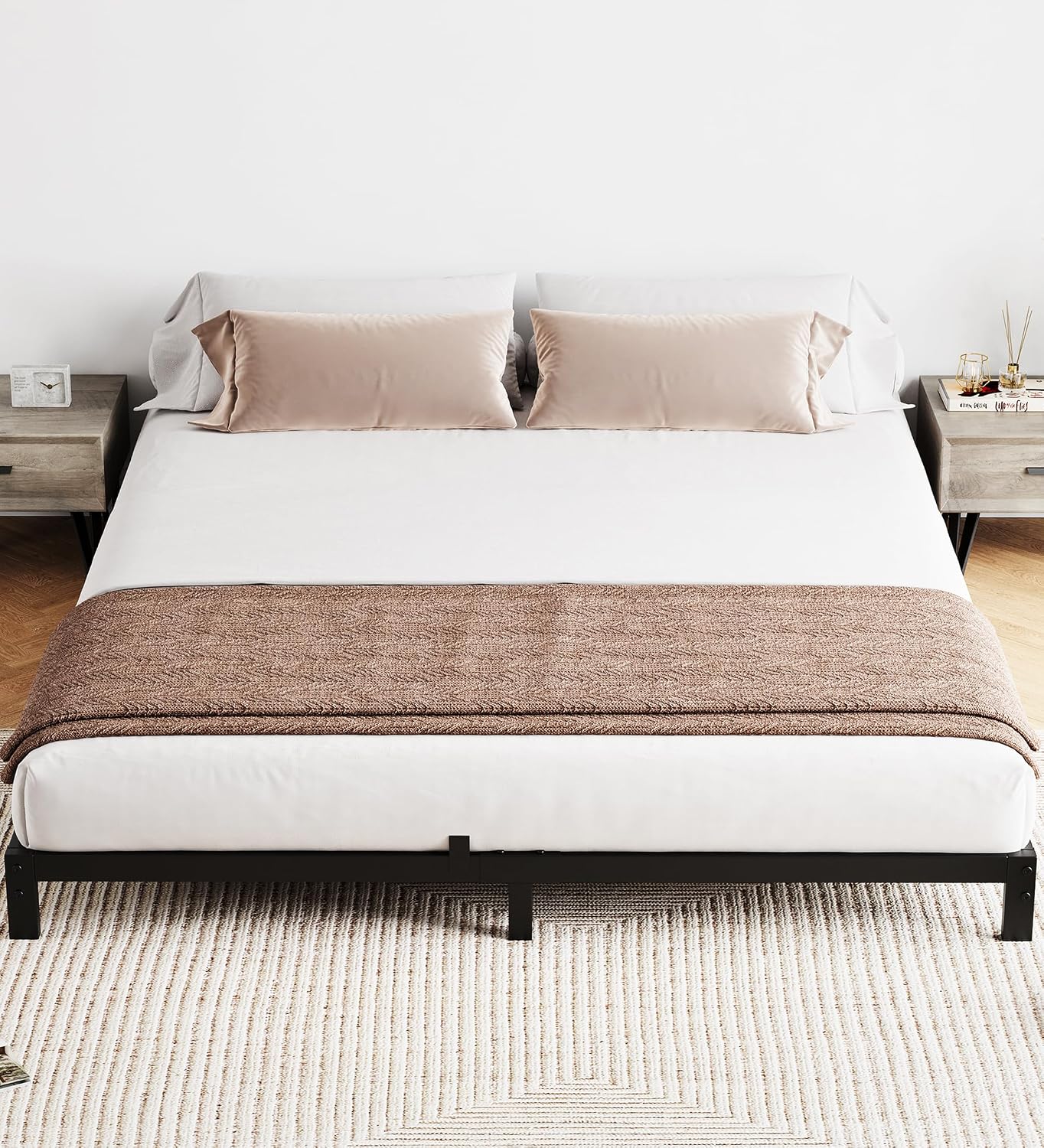 6 Inch Heavy Duty Metal Queen  - đánh giá và giá Canopy Bed Frame Metal Queen