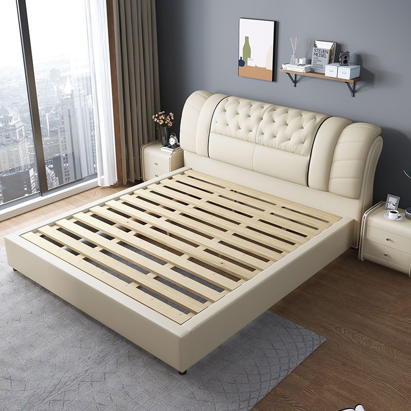 Set Furniture Bedroom Leather  - đánh giá và giá King Size Bed Frame With Storage Drawers